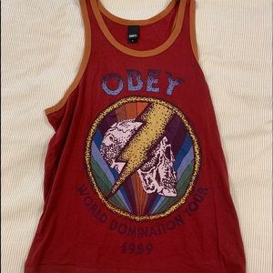 Vintage Obey world domination tour tank